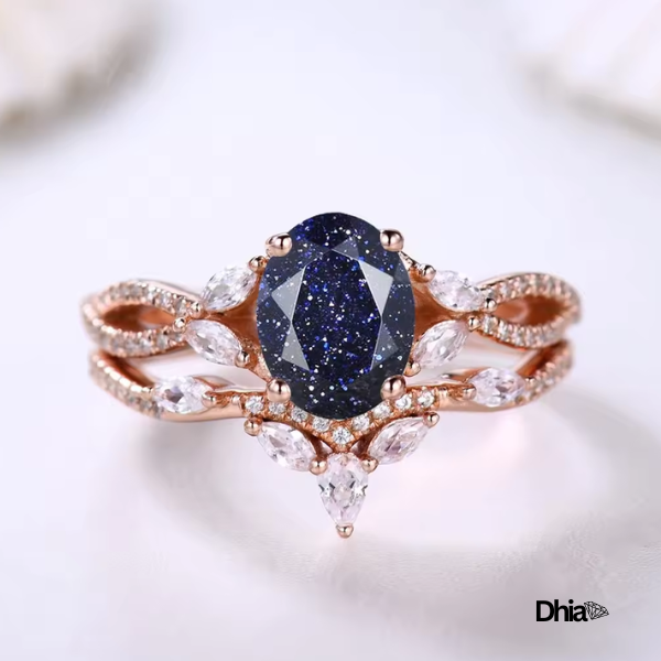 Dhia Jewellery Blue Sandstone Jewelry collection