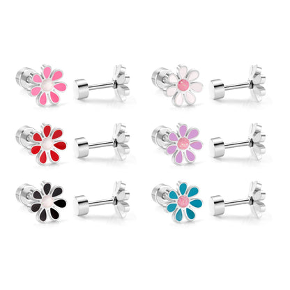 Daisy Earrings 3 Pack Set