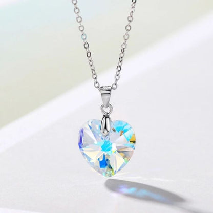 Clear Heart Necklace