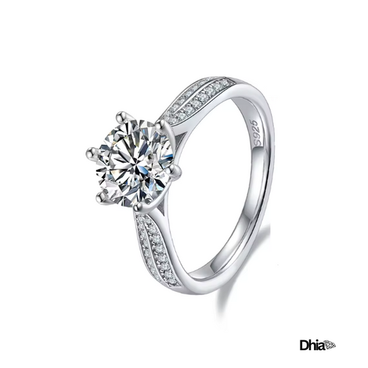 2.0CT S925 Moissanite Pave Band Ring