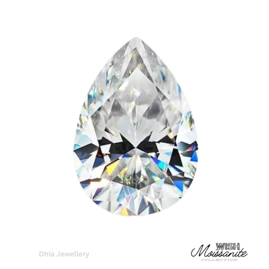 Moissanite Pear Cut