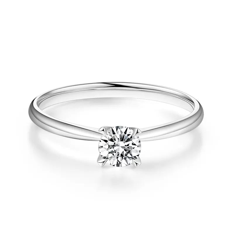 Solitaire Ring with Swarovski Crystal