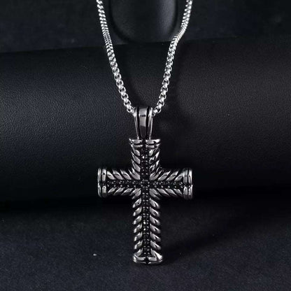 Dhia Black Stone Cross