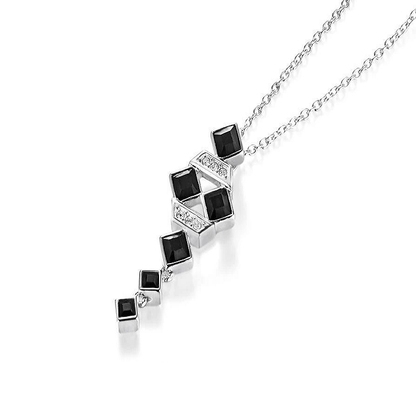 Black Square Necklace