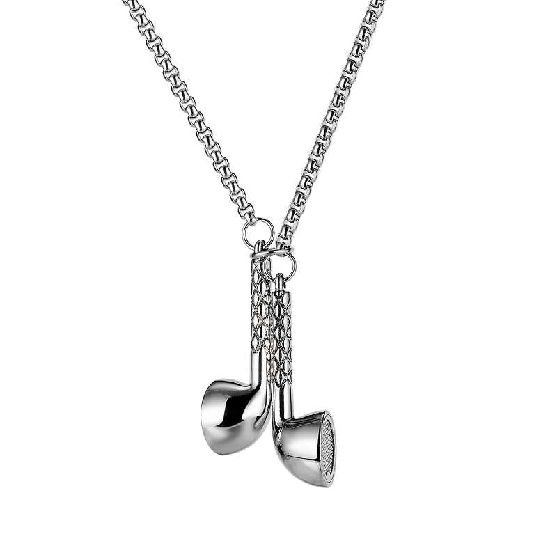 Earphone NecklaceWear this earphone earpiece crafted in stainless steel and alloy. A contemporary piece of art for your ears.
What's in the box1 x Earphone necklace for men
 
_______Necklaces8006Dhia JewelleryEarphone Necklace