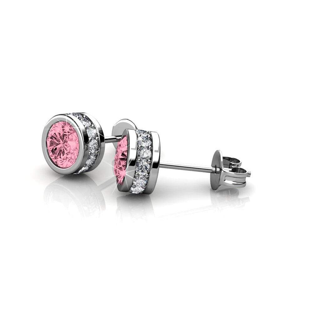 Glamour Classic Stud Earrings - Light Rose