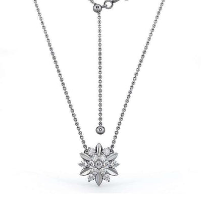 Swarovski Zirconia Flower Necklace and Earrings SetThis Flower Necklace and Earrings Set is crafted with S925 Sterling Silver and embellished with genuine Swarovski Zirconia, making it a beautiful and durable accessoIN STOCKDhia JewellerySwarovski Zirconia Flower Necklace