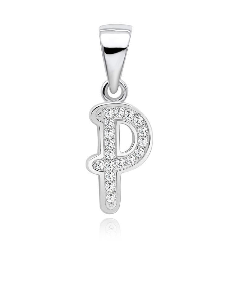 S925 Alphabet P Pendant